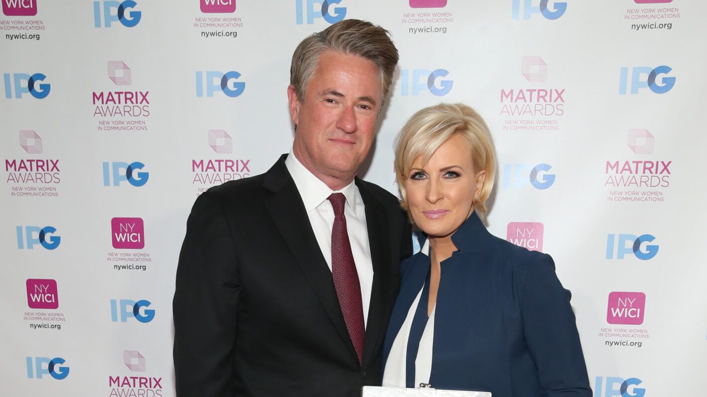 Mika Brzezinksi and Joe Scarborough attend the 2018 Matrix Awards