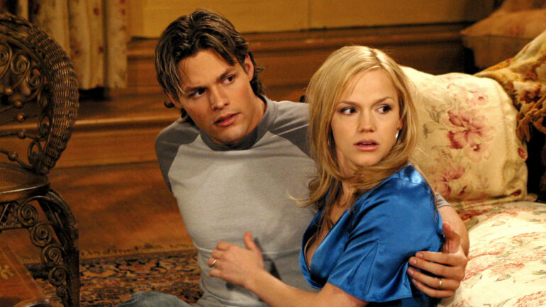 ALL MY CHILDREN, Justin Bruening, Alexa Havins