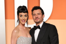 Katy Perry and Orlando Bloom attend the 2025 Vanity Fair Oscar Party