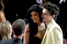 Kylie Jenner and Timothée Chalamet attend the 97th Annual Oscars at Dolby Theatre on March 02, 2025 in Hollywood, California.