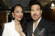 Lisa Parigi and Lionel Richie attend the 66th GRAMMY Awards at Crypto.com Arena