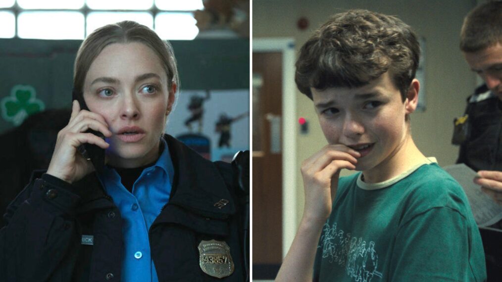 Amanda Seyfried as Mickey in 'Long Bright River' and Owen Cooper as Jamie Miller in 'Adolescence'