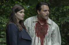 Alexandra Daddario as Dr. Rowan Fielding, Jack Huston as Lasher - Mayfair Witches _ Season 2, Episode 8