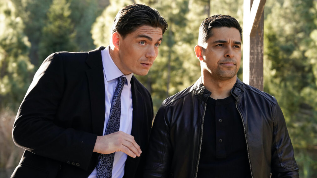 Zane Holtz as Special Agent Sawyer and Wilmer Valderrama as NCIS Special Agent Nicholas “Nick” Torres — 'NCIS' Season 22 Episode 15 