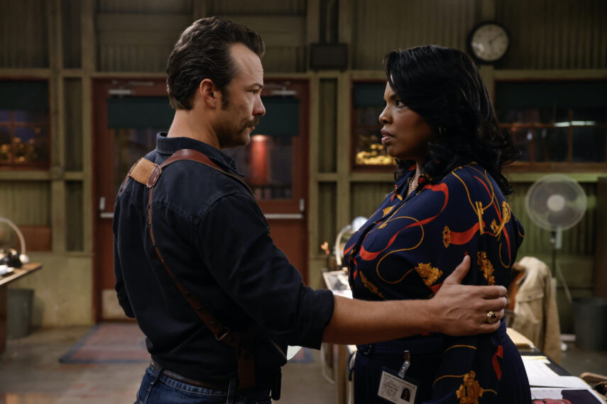 Kyle Schmid as Mike Franks and Tyla Abercrumbie as Mary Jo Hayes — 'NCIS: Origins' Season 1 Episode 12 