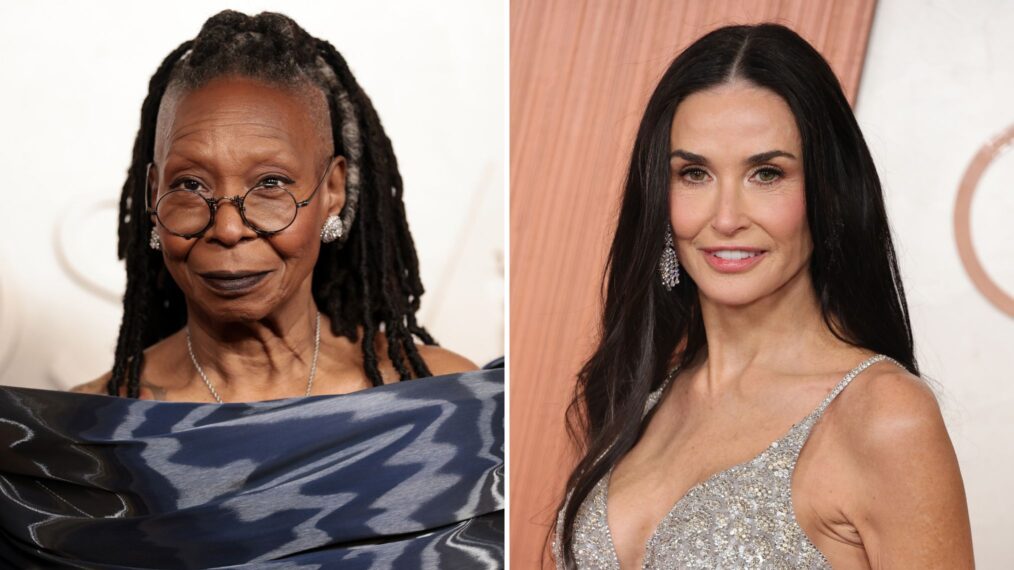 Whoopi Goldberg and Demi Moore at the Oscars