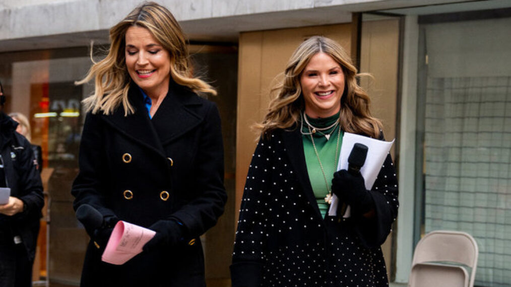 Savannah Guthrie and Jenna Bush Hager of TODAY on Tuesday, January 14, 2025