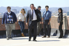 Ari Stidham, Katharine McPhee, Robert Patrick, Eddie Kaye Thomas, Elyes Gabel, and Jadyn Wong in 'Scorpion'