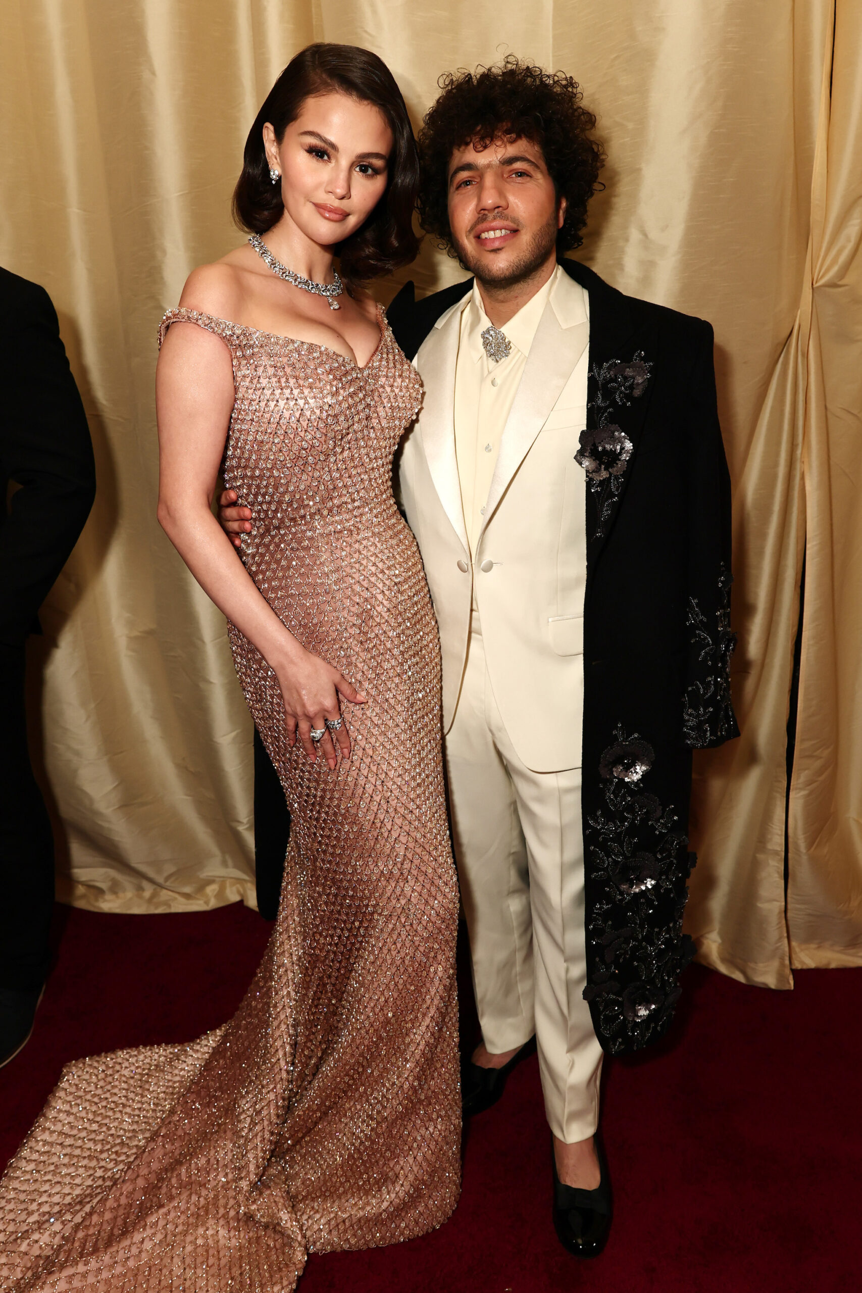 HOLLYWOOD, CALIFORNIA - MARCH 02: Selena Gomez and Benny Blanco attend the 97th Annual Oscars at Dolby Theatre on March 02, 2025 in Hollywood, California.