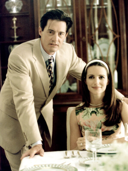 Kyle MacLachlan as Trey MacDougal and Kristin Davis as Charlotte York in 'Sex and the City'