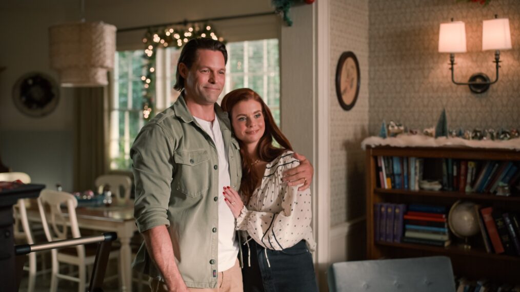 Justin Bruening as Cal Maddox and JoAnna Garcia Swisher as Maddie Townsend in 'Sweet Magnolias' Season 4