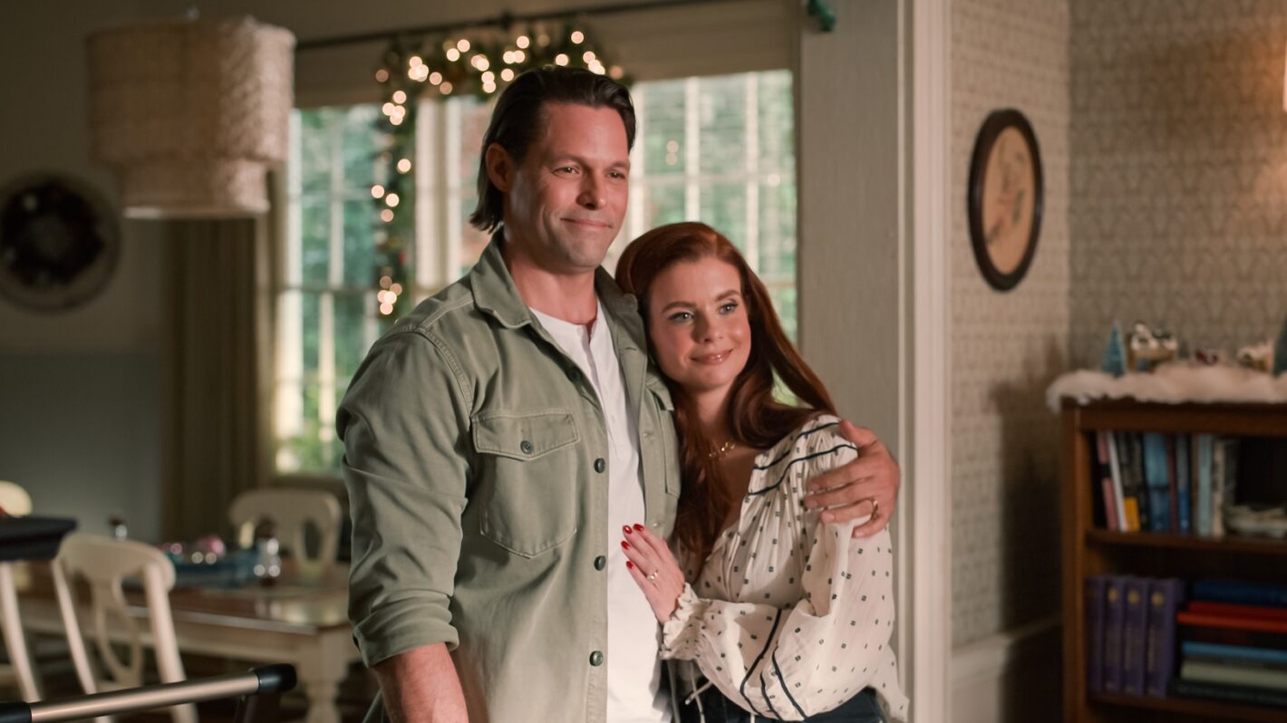 Justin Bruening as Cal Maddox and JoAnna Garcia Swisher as Maddie Townsend in 'Sweet Magnolias' Season 4