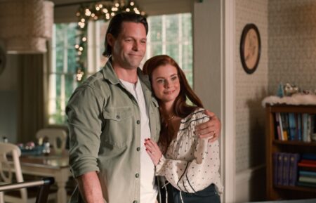 Justin Bruening as Cal Maddox and JoAnna Garcia Swisher as Maddie Townsend in 'Sweet Magnolias' Season 4