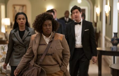 Susan Kelechi Watson, Uzo Aduba, and Ken Marino in 'The Residence' Season 1