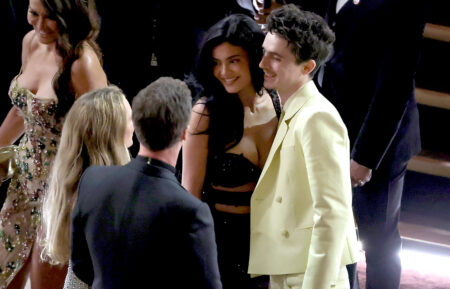 Kylie Jenner and Timothée Chalamet attend the 97th Annual Oscars at Dolby Theatre