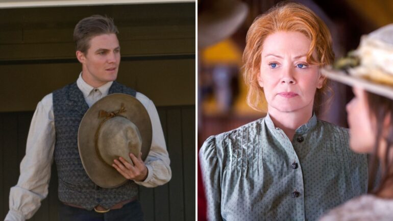 Stephen Amell and Jean Smart in 'When Calls the Heart'