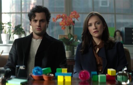 Penn Badgley as Joe Goldberg, Charlotte Ritchie as Kate Lockwood in 'You' Season 5